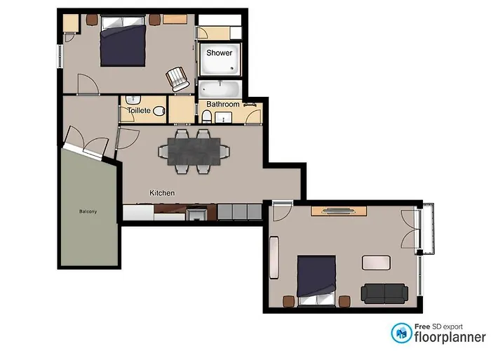 Pedestrian Apartment, The Location Apartament *